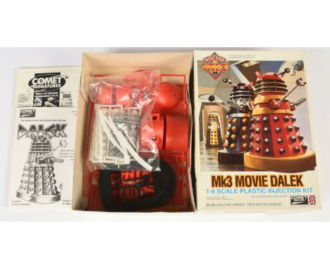 Comet Miniatures Doctor Who Mk3 Movie Dalek 1:8 scale plastic injection kit, unmade, contents appear complete, although unche