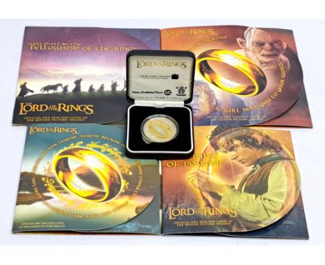 New Zealand Post / Royal Mint The Lord of the Rings Coins and Coin Sets, to include .925 Sterling Silver $1 Proof coin, 2x se