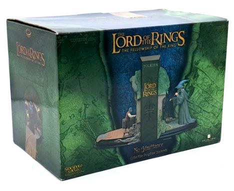 Sideshow Weta The Lord of the Rings The Fellowship of the Ring No Admittance Polystone Bookends, Excellent, within Good packa