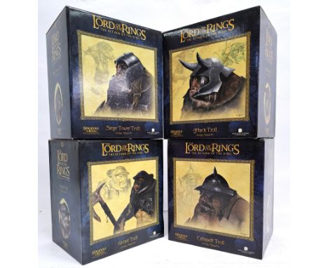 Sideshow Weta The Lord of the Rings (The Return of the King) Design Maquettes (x4 Trolls), Catapult Troll, Attack Troll, Gron