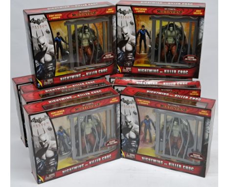 Mattel DC Comics Multiverse Batman Arkham City Nightwing vs Killer Croc (x10). Excellent to Excellent Plus1 box is dented