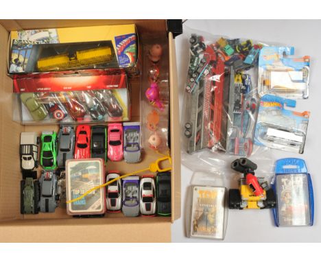 Small Quantity of mostly TV &amp; Film related collectables, to include Mattel Hot Wheels Avengers vs Ultron 5 vehicle pack, 