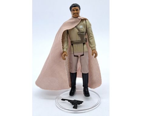 Kenner Star Wars Lando Calrissian General Pilot Power of the Force Last 17 with blaster. Condition excellent to excellent plu