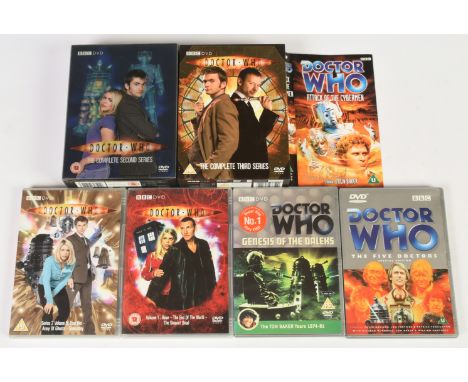Doctor Who DVDs &amp; DVD Boxsets plus VHS cover signed by Nicola Bryant, to include The Complete Second and Third Series, Ge