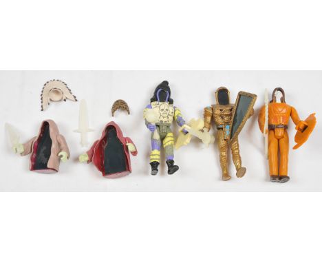 Tonka Supernaturals loose action figures, to include Lionheart, Eagleeye, Skull, and 2x Ghostlings, Good to Good Plus, comple