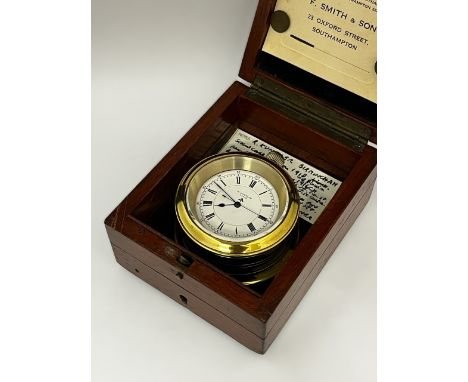 R. KUNZLER OF BIRMINGHAM: An early 20th Century Naval silver cased pocket watch, enamelled Roman dial with blued steel hands 