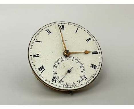 BARRAUD OF CORNHILL, LONDON: A 19th Century chronometer pocket watch movement, fusee-driven with maintaining power and spring