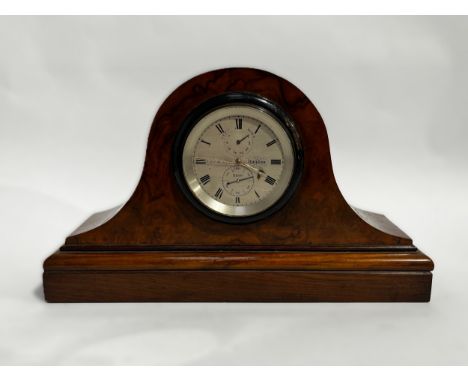 CHARLES MCCABE OF LONDON: A 19th Century marine two day chronometer, the silvered engraved dial with Roman numerals, subsidia