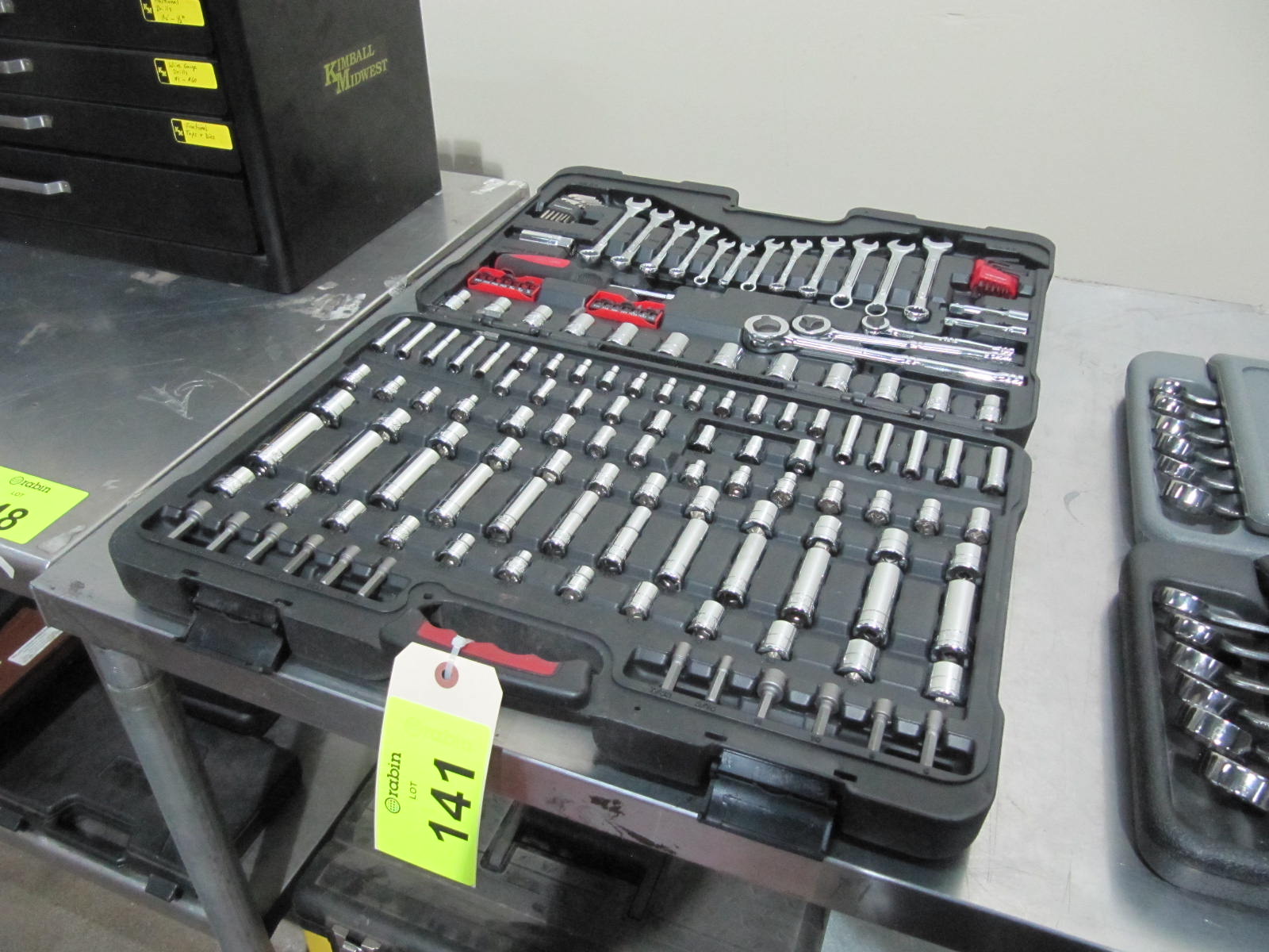 Task Force 160 piece socket and wrench set, standard and metric sizes