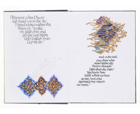 Khayy&aacute;m (Omar) The Rubiayat, one of 20 copies printed from a calligraphic manuscript by Dave Wood, numbered, signed &a