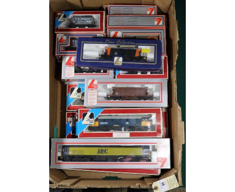 A quantity of Lima OO Railway. 4 locomotives- an ARC Class 59 Co-Co diesel, 'Village of Chantry', RN59102 in mustard and grey