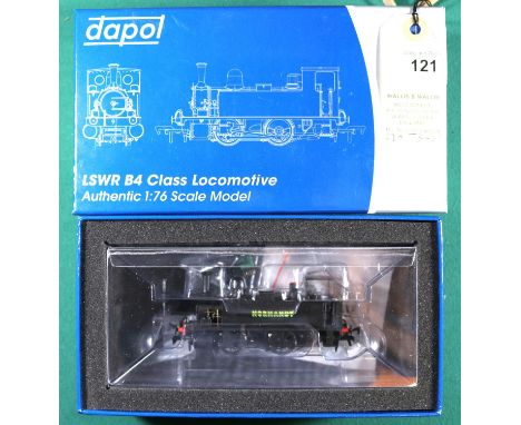 A Dapol 'OO' gauge London &amp; South Western Railway 0-4-0 Tank Locomotive. 'Normandy' as preserved. In unlined black livery