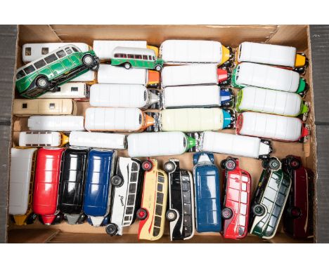 100+ Corgi diecast vehicles. Including; 20+ Bedford OB coaches. 2x Kermit the Frog's car. Basil Brush's car. The Magic Rounda