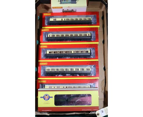 Quantity of OO railway. Oxford Rail GWR Dean Goods 0-6-0 tender locomotive, RN 2475, in unlined black livery.  Plus Hornby it