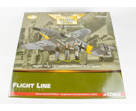 Corgi Aviation Archive. 1:32 scale. 'Flight Line Collection'. Messerschmitt Bf109G-6- Hauptmann Gerhard Barkhorn II/JG52 (US3