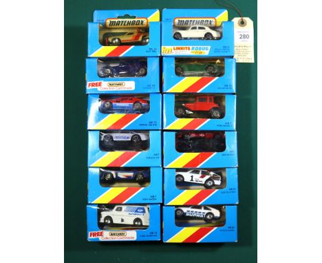 Quantity of 1980s Matchbox models. MB31 Rolls Royce Silver cloud 2, MB72 Ford Supervan, MB44 Citroen 15, MB7 Porsche 959, MB5