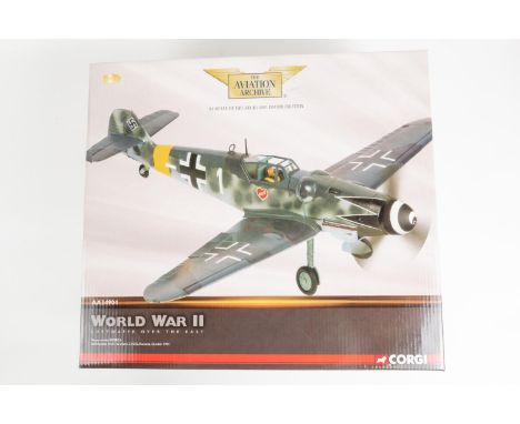 Corgi Aviation Archive. 1:32 scale. World War II Messerschmitt Bf109G-6 Staffel Kapitan Erich Hartmann, 7./JG52 Romania Octob