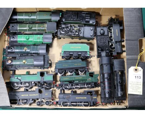 12x OO gauge railway locomotives by various makes including Bachmann, Lima, Mainline, etc. Some for restoration. Including; G