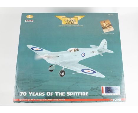 Corgi Aviation 1:32 scale Aircraft. Supermarine Spitfire Type 300-The Prototype Spitfire K5054, Eastleigh May 1936. No.1149/2