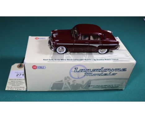 Lansdowne Models 1958 Austin A105 Westminster Vanden Plas LDM12. In maroon with light grey side flashes, brown interior, plat