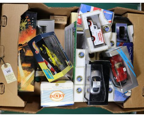 A quantity of Various Makes. Including 2x Minichamps: Ferrari F355 and Audi TT Coupe. EFE Atkinson Car Transporter. Atlas Wil