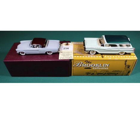 2 white metal models. The Brooklin Collection1959  Mercury Commuter Station Wagon (BRK.77). A Modelex 99 special edition in p