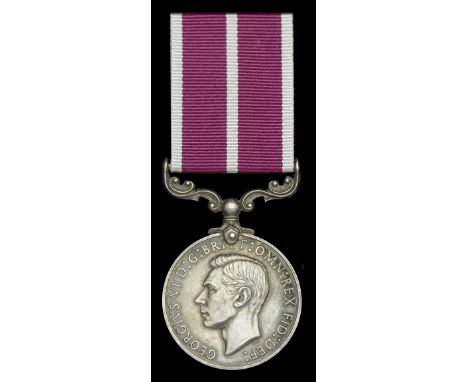 Army Meritorious Service Medal, G.VI.R., 3rd issue (389864 W.O. Cl.1. K [sic]. R. K. Campbell. The Greys.) last two letters o