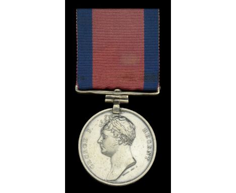 The unique Waterloo Medal awarded to Lieutenant Thomas Baynes, 39th Foot, who was ‘shot through the neck’ at the battle of Vi