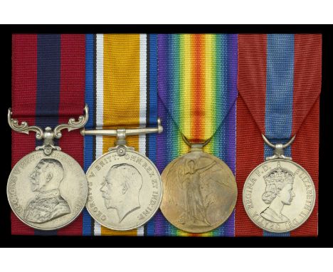 A Great War ‘Western Front 1917’ D.C.M. group of four awarded to Private E. D. Chambers, 2/5th Battalion, North Staffordshire