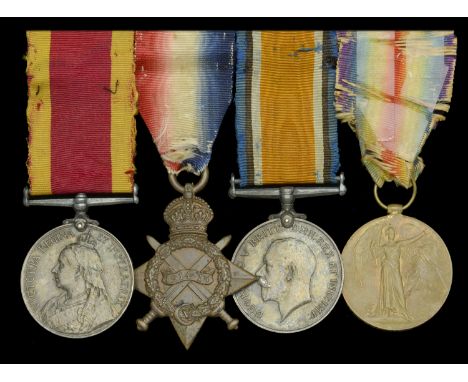 Four: Private R. Brown, Royal Marine Light Infantry  China 1900, no clasp (R. Brown, Pte. R.M., H.M.S. Isis.); 1914-15 Star (