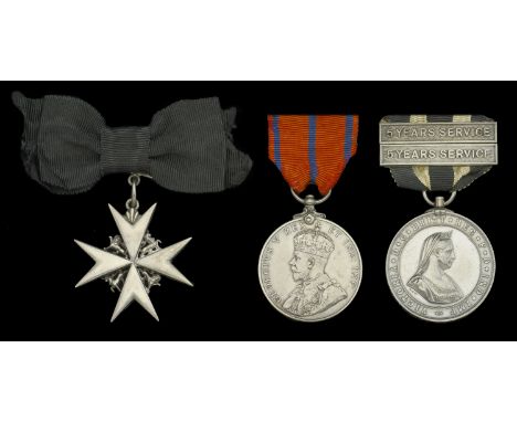 An Order of St. John group of three awarded to Miss Mary C. Coulcher, C.B.E., Lady District Superintendent, St. John Ambulanc