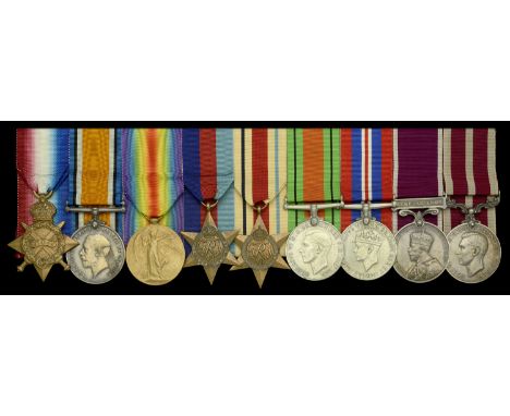 Nine: Warrant Officer Class I J. Fyfe, Royal Field Artillery  1914-15 Star (356 Gnr: J. Fyfe. R.F.A.); British War and Victor