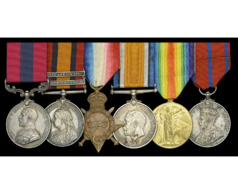 A Great War ‘Battle of the Somme’ D.C.M. group of six awarded to Sergeant J. B. Hammond, 9th Battalion, Royal Fusiliers, for 