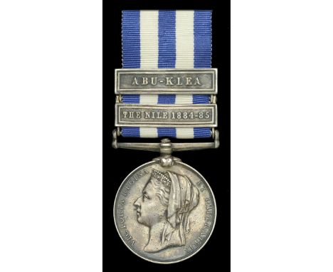 Egypt and Sudan 1882-89, undated reverse, 2 clasps, The Nile 1884-85, Abu Klea (contemporary copy clasp) (788, Pte. A. Stokes