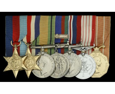 Seven: Petty Officer First Class J. W. Harrington, Royal Canadian Navy  1939-45 Star; France and Germany Star; Defence Medal,