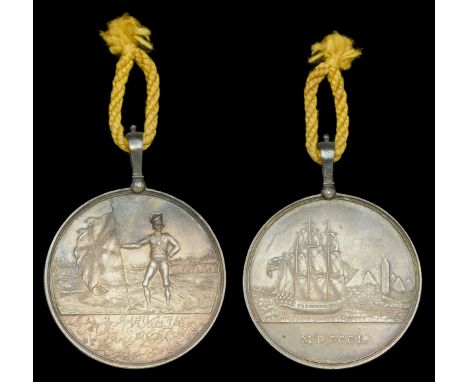 Honourable East India Company Medal for Egypt 1801, silver, with silver loop suspension, a good original striking, good very 