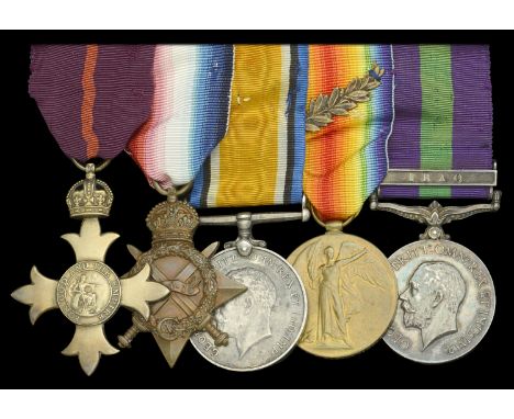 A Great War O.B.E. group of five awarded to Lieutenant-Colonel P. L. Coleridge, 63rd Palamcottah Light Infantry and 80th Carn