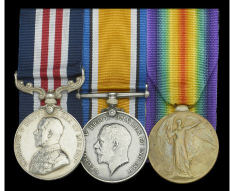 A fine Great War ‘escapers’ M.M. group of three awarded to Private J. Land, 13th Battalion (Royal Highlanders of Canada), Can