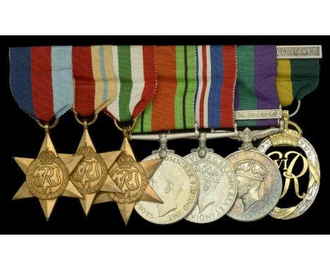 Seven: Major R. J. L. Oldham, Royal Engineers  1939-45 Star; Africa Star; Italy Star; Defence and War Medals 1939-45; General