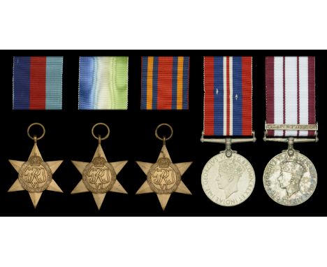 Five: Engine Room Artificer Third Class R. Blackburn, Royal Navy  1939-45 Star; Atlantic Star; Burma Star; War Medal 1939-45;