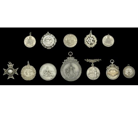 Regimental Medallions (8), Royal Tournament Inter Unit Team Fencing (Major J. Alves R.M.); R.M. College Drill Competition (2)