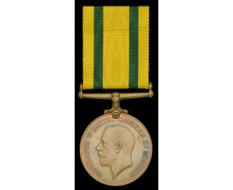 Territorial Force War Medal 1914-19 (2. Lieut. L. T. Burgess. R. Ir. Rif.) good very fine, rare to unit £240-£280  ---  Leona