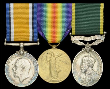 Three: Private H. Townley, Royal Artillery, later Great India Peninsula Railway Regiment  British War and Victory Medals (771