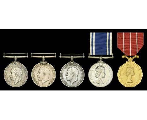 British War Medal 1914-20 (3) (3056553 Pte. A. Tremblay 38-Can. Inf.; 3204466 Pte. D. J. Molyneux. N.S.R.) third erased; Poli