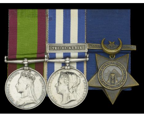 Three: Captain H. G. Pelly, Royal Artillery  Afghanistan 1878-80, no clasp (Lieut: H. G. Pelly. H/1st Bde. R.A.); Egypt and S