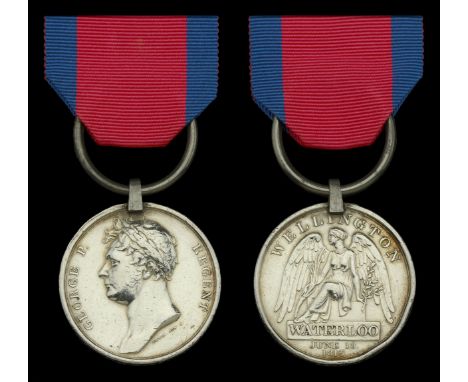 Waterloo 1815 (Samuel Rushworth, 11th Reg. Light Dragoons.) fitted with replacement steel clip and ring suspension, edge brui