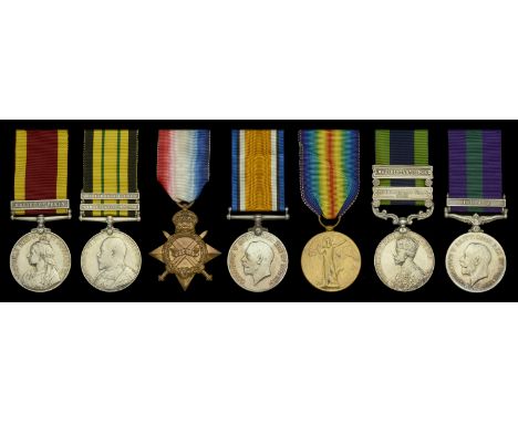 Seven: Lieutenant-Colonel C. G. Woodhouse, 126 Baluchistan Infantry  China 1900, 1 clasp, Relief of Pekin (Lieut. C. G. Woodh