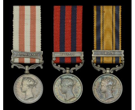 The group of three miniature dress medals attributed to Lieutenant-Colonel J. Boulderson, 91st Highlanders, late 71st Highlan