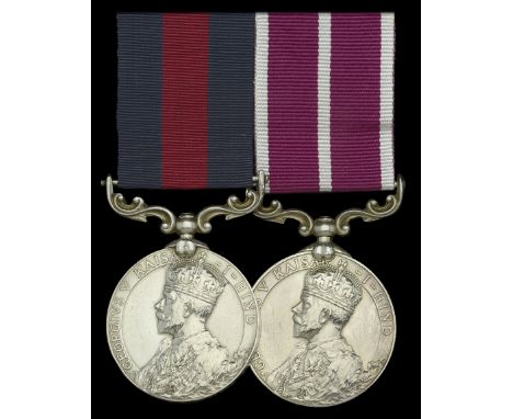 A Great War ‘Battle of Jerusalem 1917’ I.D.S.M. and M.S.M. pair awarded to Havildar Man Sing Mall, 2/3 Gurkha Rifles, for gal