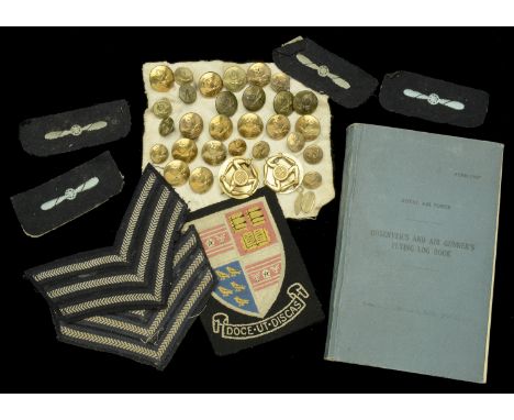 A Royal Air Force Observer’s and Air Gunner’s Flying Log Book relating to Air Observer G. R. Eley, Royal Air Force  Covering 